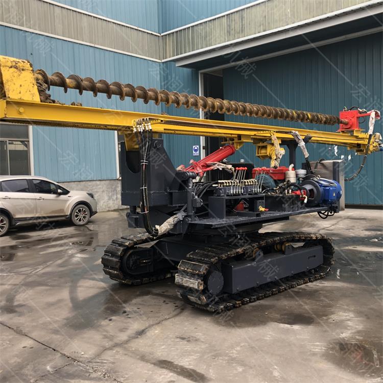 履帶光伏鉆孔機,光伏螺旋鉆孔機報價